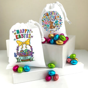 Personalised Easter Gift Bag With Eggs