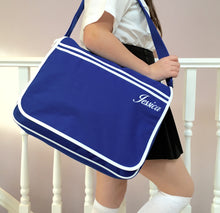 Personalised Retro School Messenger Bag