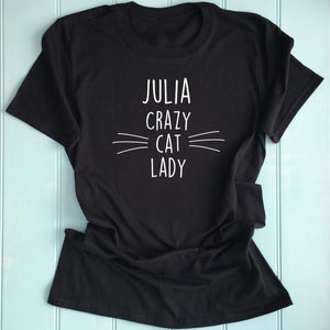 Crazy Cat Lady Personalised T Shirt
