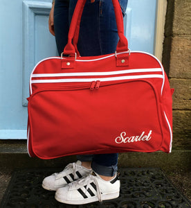 Weekend Bag Red with Name