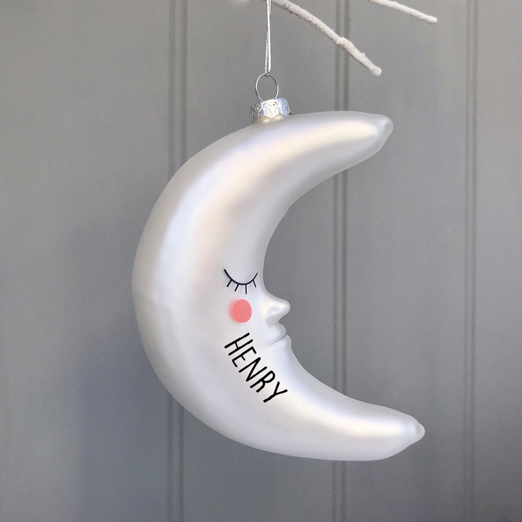 Personalised Moon Bauble