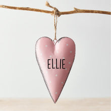 Personalised Spotty Hanging Heart