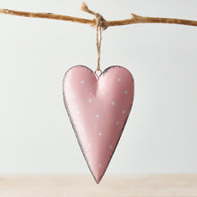 Personalised Spotty Hanging Heart