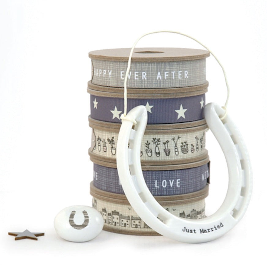 Porcelain Lucky Horseshoe Wedding Gift