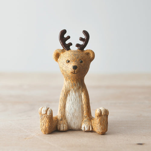 Christmas Sitting Reindeer Bear
