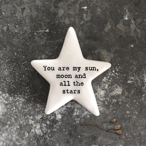 Porcelain Star Message Keepsake