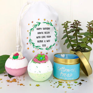 Auntie Bath Gift Set and Candle