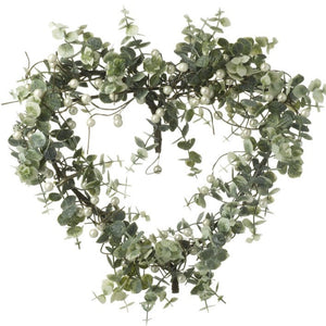 Mistletoe Heart Wreath