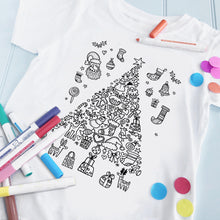 Christmas Tree T-Shirt To Colour in