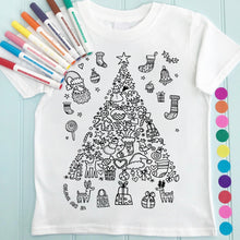 Christmas Tree T-Shirt To Colour in