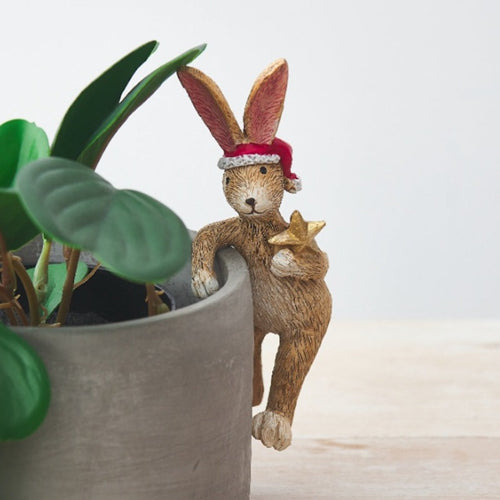 Christmas Bunny Plant Pot Hugger