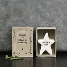 Matchbox Porcelain Star
